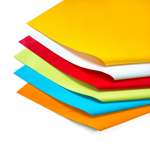 Colour Handmade Paper Sheets 100 gsm with 22
