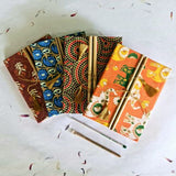Designer Handmade Paper Bamboo Diaries - DEVRAAJ HANDMADE PAPER, PLANTABLE SEED PAPERS & PAPER PRODUCTS - Pack Of 4 Diaries