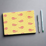 Devraaj Handmade Paper Designer Diary Size 7"x10" - DEVRAAJ HANDMADE PAPER, PLANTABLE SEED PAPERS & PAPER PRODUCTS - Yellow