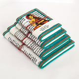 Devraaj Handmade Paper Lord Budhdha Diary Set Of 4 different size with Seed Pens & Seed Pencils - DEVRAAJ HANDMADE PAPER, PLANTABLE SEED PAPERS & PAPER PRODUCTS - White