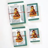 Devraaj Handmade Paper Lord Budhdha Diary Set Of 4 different size with Seed Pens & Seed Pencils - DEVRAAJ HANDMADE PAPER, PLANTABLE SEED PAPERS & PAPER PRODUCTS - Purple