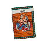 Devraaj Handmade Paper Radha - Krishna Diary 5"x7" with Plantable seed pen & seed pencil - DEVRAAJ HANDMADE PAPER, PLANTABLE SEED PAPERS & PAPER PRODUCTS - Light Blue
