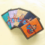 Devraaj Handmade Paper Radha - Krishna Diary 5"x7" with Plantable seed pen & seed pencil - DEVRAAJ HANDMADE PAPER, PLANTABLE SEED PAPERS & PAPER PRODUCTS - Mix Colours Set Of 5 Diaries