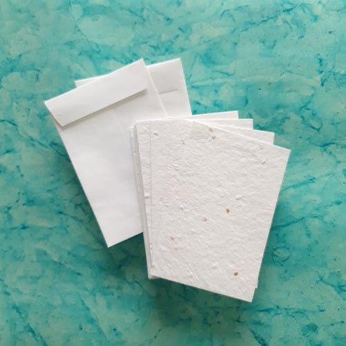 Eco - friendly Plantable Chilli Seed Paper cards with Envelopes set of 200 pcs - DEVRAAJ HANDMADE PAPER, PLANTABLE SEED PAPERS & PAPER PRODUCTS - 5.5