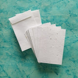 Eco - friendly Plantable Tomato Seed Paper cards with Envelopes set of 50 pcs - DEVRAAJ HANDMADE PAPER, PLANTABLE SEED PAPERS & PAPER PRODUCTS - 5.5"x8.25"