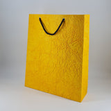 Eco - friendly Wrinkle Textured Handmade Paper Vertical Bags (Mix Colour) - DEVRAAJ HANDMADE PAPER, PLANTABLE SEED PAPERS & PAPER PRODUCTS - 10 bags