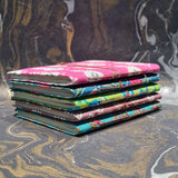 Fabric Cover Handmade Paper Diary With Thread Binding With Plantable Pen & Plantable Pencil (5"x7") - DEVRAAJ HANDMADE PAPER, PLANTABLE SEED PAPERS & PAPER PRODUCTS - Mix Design 5 diaries