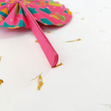 Handmade Paper Hand Fan - DEVRAAJ HANDMADE PAPER, PLANTABLE SEED PAPERS & PAPER PRODUCTS - 1 Piece