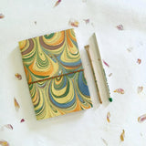 Marble Design Handmade Paper Notepad with Plantable Pen and Plantable Pencil - DEVRAAJ HANDMADE PAPER, PLANTABLE SEED PAPERS & PAPER PRODUCTS - Mix Colour