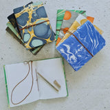 Marble Paper Diaries With Pen Stand - DEVRAAJ HANDMADE PAPER, PLANTABLE SEED PAPERS & PAPER PRODUCTS - Green