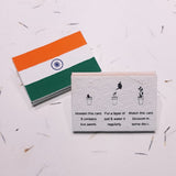 Plantable Indian National Flags - DEVRAAJ HANDMADE PAPER, PLANTABLE SEED PAPERS & PAPER PRODUCTS - 100