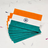 Plantable Indian National Flags - DEVRAAJ HANDMADE PAPER, PLANTABLE SEED PAPERS & PAPER PRODUCTS - 100