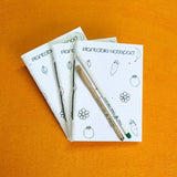 Plantable Notepads in set of 3 nos. - DEVRAAJ HANDMADE PAPER, PLANTABLE SEED PAPERS & PAPER PRODUCTS - Mix. Vegetables