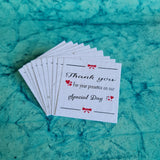 Plantable Thank You Cards 3"x3" Size - DEVRAAJ HANDMADE PAPER, PLANTABLE SEED PAPERS & PAPER PRODUCTS - 50 Cards