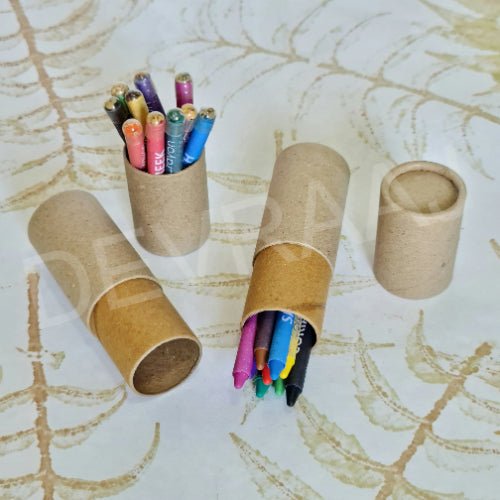 Plantable Wax Crayons With Seeds - DEVRAAJ HANDMADE PAPER, PLANTABLE SEED PAPERS & PAPER PRODUCTS - Set Of 1 No